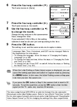 Preview for 41 page of Pentax 17116 - Optio M50 8MP Digital Camera Operating Manual