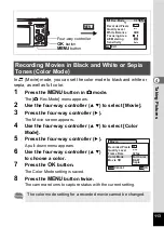 Preview for 115 page of Pentax 17116 - Optio M50 8MP Digital Camera Operating Manual