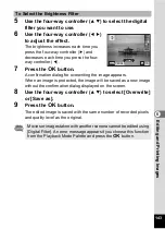 Preview for 145 page of Pentax 17116 - Optio M50 8MP Digital Camera Operating Manual