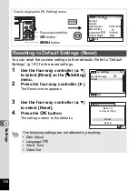 Preview for 180 page of Pentax 17116 - Optio M50 8MP Digital Camera Operating Manual