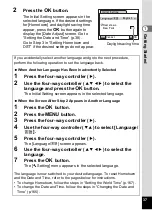 Preview for 39 page of Pentax 17191 - Optio V20 Digital Camera Operating Manual