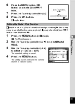 Preview for 85 page of Pentax 17191 - Optio V20 Digital Camera Operating Manual