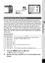 Preview for 93 page of Pentax 17191 - Optio V20 Digital Camera Operating Manual