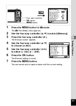 Preview for 109 page of Pentax 17191 - Optio V20 Digital Camera Operating Manual