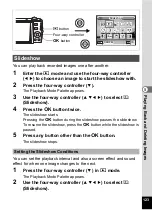 Preview for 125 page of Pentax 17191 - Optio V20 Digital Camera Operating Manual