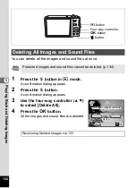 Preview for 134 page of Pentax 17191 - Optio V20 Digital Camera Operating Manual