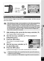 Preview for 135 page of Pentax 17191 - Optio V20 Digital Camera Operating Manual