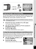 Preview for 141 page of Pentax 17191 - Optio V20 Digital Camera Operating Manual