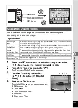 Preview for 143 page of Pentax 17191 - Optio V20 Digital Camera Operating Manual