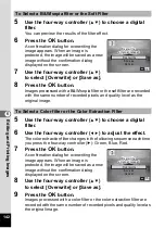 Preview for 144 page of Pentax 17191 - Optio V20 Digital Camera Operating Manual