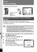 Preview for 164 page of Pentax 17191 - Optio V20 Digital Camera Operating Manual