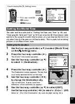 Preview for 169 page of Pentax 17191 - Optio V20 Digital Camera Operating Manual