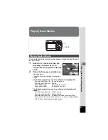 Предварительный просмотр 93 страницы Pentax 17216 - Optio E50 Digital Camera Operating Manual