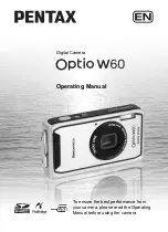 Pentax 17231 - Optio W60 - Digital Camera Operating Manual preview