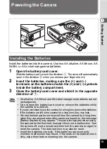 Preview for 21 page of Pentax 17296 - Optio E60 Digital Camera Operating Manual