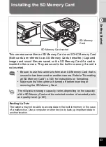 Preview for 25 page of Pentax 17296 - Optio E60 Digital Camera Operating Manual