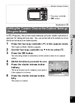 Preview for 59 page of Pentax 17296 - Optio E60 Digital Camera Operating Manual