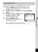 Preview for 77 page of Pentax 17296 - Optio E60 Digital Camera Operating Manual