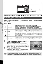 Preview for 78 page of Pentax 17296 - Optio E60 Digital Camera Operating Manual