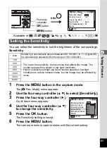 Preview for 83 page of Pentax 17296 - Optio E60 Digital Camera Operating Manual