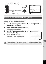 Preview for 157 page of Pentax 17296 - Optio E60 Digital Camera Operating Manual