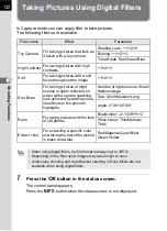 Preview for 134 page of Pentax 17311 Operating Manual