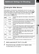 Preview for 161 page of Pentax 17311 Operating Manual