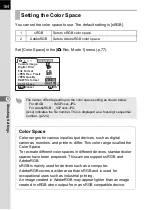 Preview for 166 page of Pentax 17311 Operating Manual