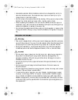 Preview for 5 page of Pentax 17472 - Optio E70 Digital Camera Operating Manual