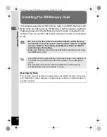 Preview for 34 page of Pentax 17472 - Optio E70 Digital Camera Operating Manual