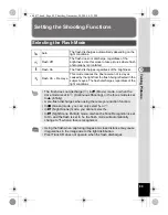 Preview for 91 page of Pentax 17472 - Optio E70 Digital Camera Operating Manual