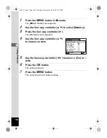 Preview for 106 page of Pentax 17472 - Optio E70 Digital Camera Operating Manual