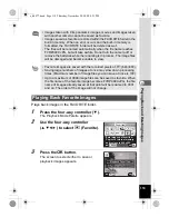 Preview for 121 page of Pentax 17472 - Optio E70 Digital Camera Operating Manual