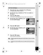 Preview for 131 page of Pentax 17472 - Optio E70 Digital Camera Operating Manual