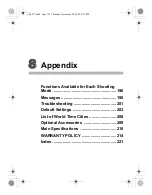 Preview for 197 page of Pentax 17472 - Optio E70 Digital Camera Operating Manual