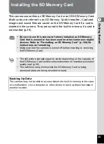 Preview for 37 page of Pentax 17601 - Optio P70 Digital Camera Operating Manual