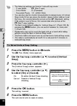 Preview for 82 page of Pentax 17601 - Optio P70 Digital Camera Operating Manual