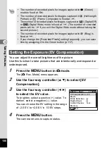 Preview for 108 page of Pentax 17601 - Optio P70 Digital Camera Operating Manual