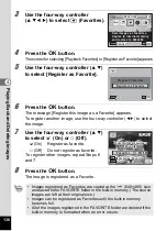 Preview for 138 page of Pentax 17601 - Optio P70 Digital Camera Operating Manual