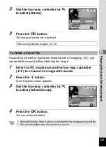 Preview for 145 page of Pentax 17601 - Optio P70 Digital Camera Operating Manual