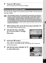 Preview for 149 page of Pentax 17601 - Optio P70 Digital Camera Operating Manual