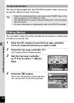 Preview for 166 page of Pentax 17601 - Optio P70 Digital Camera Operating Manual