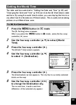 Preview for 191 page of Pentax 17601 - Optio P70 Digital Camera Operating Manual