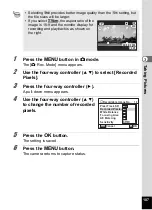 Preview for 109 page of Pentax 17851 - Optio P80 Digital Camera Operating Manual