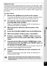 Preview for 171 page of Pentax 17851 - Optio P80 Digital Camera Operating Manual