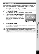 Preview for 179 page of Pentax 17851 - Optio P80 Digital Camera Operating Manual