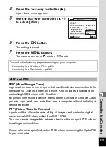 Preview for 215 page of Pentax 17851 - Optio P80 Digital Camera Operating Manual