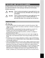 Preview for 3 page of Pentax 18027 Operating Manual