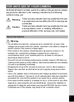 Preview for 3 page of Pentax 18606 - Optio M10 6MP Digital Camera Operating Manual