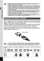 Preview for 26 page of Pentax 18606 - Optio M10 6MP Digital Camera Operating Manual